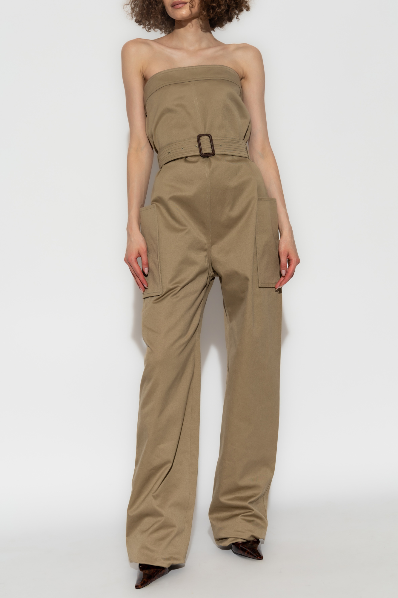 オールインワン・サロペット SAINT LAURENT CREPE BUSTIER JUMPSUIT Saint Laurent(サンローラン) オールインワン・サロペット